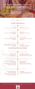 Tabella abbinamento cibo vino le regole da seguire
