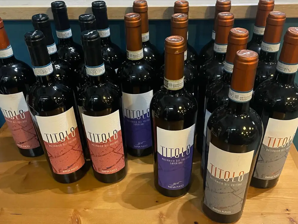 Titolo di Elena Fucci Aglianico del Vulture docg ,Classico e Superiore