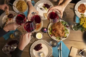 degustazione in gruppo con amici